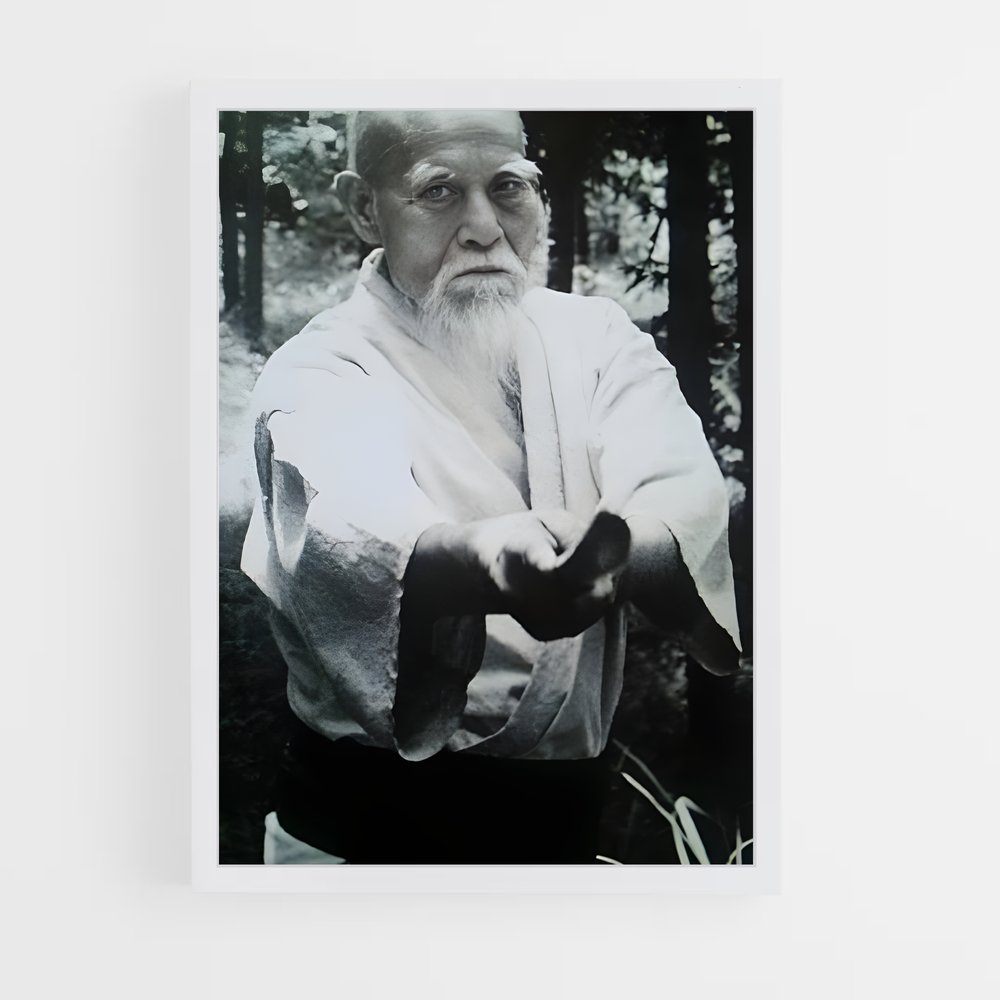 Poster Maître Ueshiba – affiche Aikido (vue 3)
